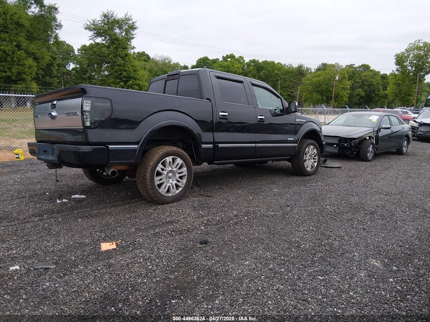 2012 Ford F-150 3.5 Platinum black Lot 111044963624 Vin 1FTFW1CT1CFB50530