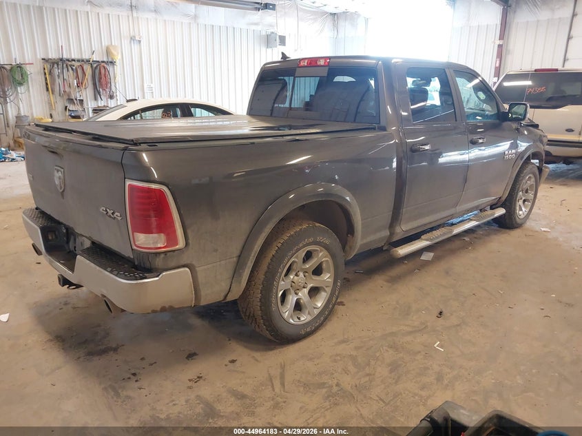 Vin: 1c6rr7vt3js150416, lot: 45461604, ram 1500 laramie  4x4 6'4 box 20184