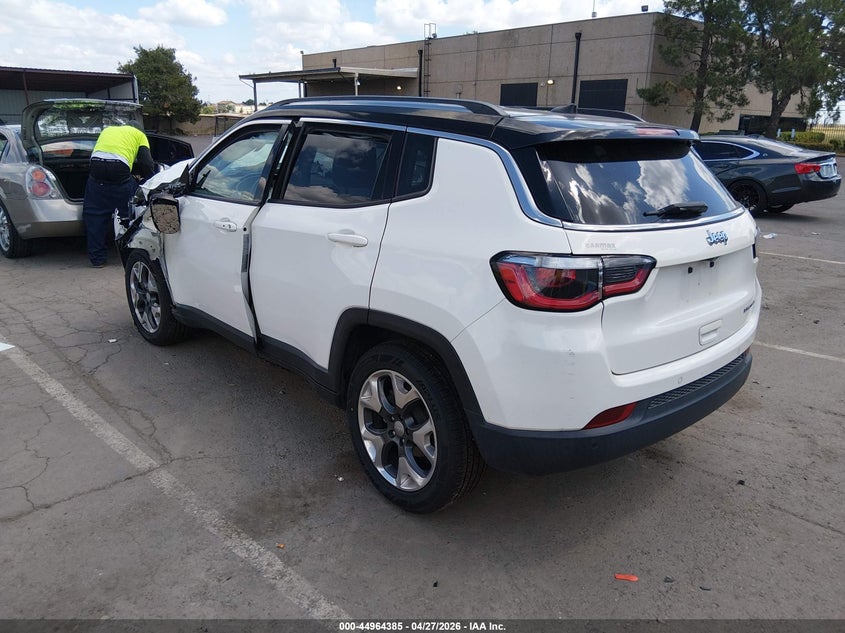 Vin: 3c4njccb4jt405767, lot: 45461806, jeep compass limited fwd 20183