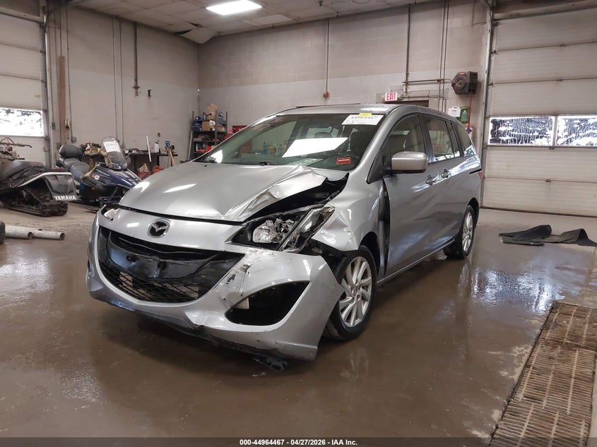 2012 Mazda 5 2.5 Sport silver Lot 111044964467 Vin JM1CW2BL3C0122712