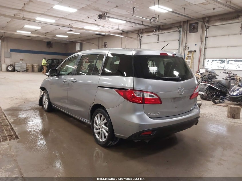 2012 Mazda 5 2.5 Sport silver Lot 111044964467 Vin JM1CW2BL3C0122712