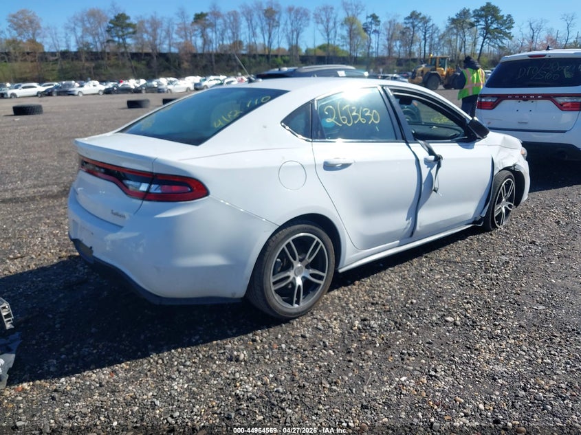 Vin: 1c3cdfbbxfd165238, lot: 45461990, dodge dart sxt 20154