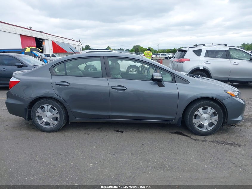 2012 Honda Civic 1.5 Hybrid grey Lot 111044964607 Vin JHMFB4F3XCS008305