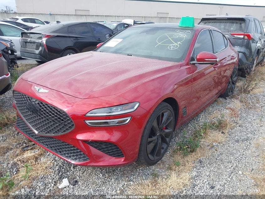 Vin: kmtg54te8pu109731, lot: 45463004, genesis g70 3.3t rwd 20232