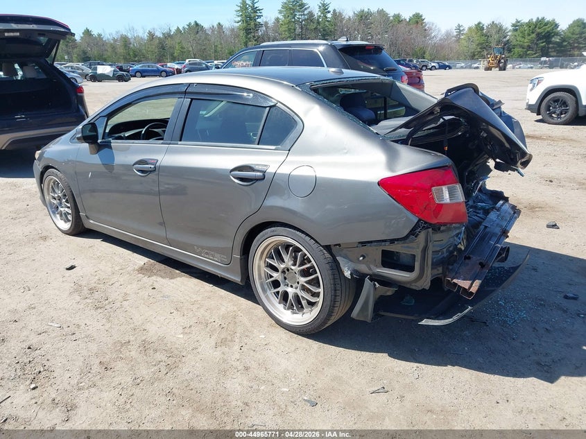 2012 Honda Civic 2.4 Si grey Lot 111044965771 Vin 2HGFB6E59CH700967