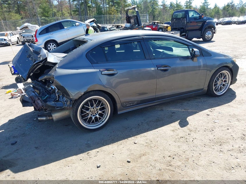 2012 Honda Civic 2.4 Si grey Lot 111044965771 Vin 2HGFB6E59CH700967