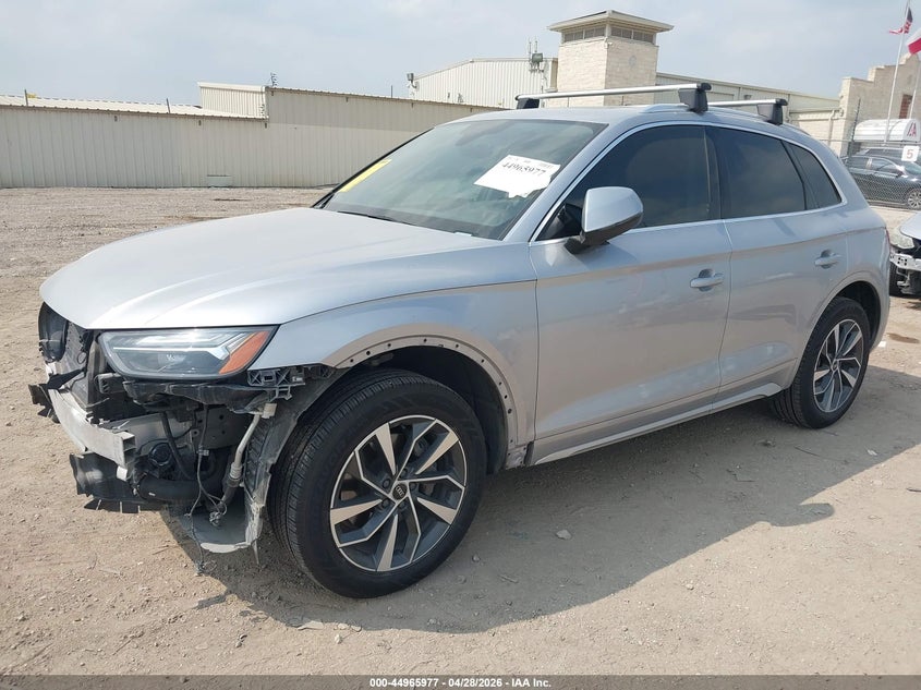 Vin: wa1baafy0m2093518, lot: 45463397, audi q5 premium plus 45 tfsi quattro s tronic 20212