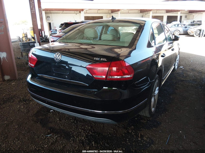 2012 Volkswagen Passat 2.0 2.0L Tdi Sel Premium black Lot 111044966762 Vin 1VWCN7A36CC003341