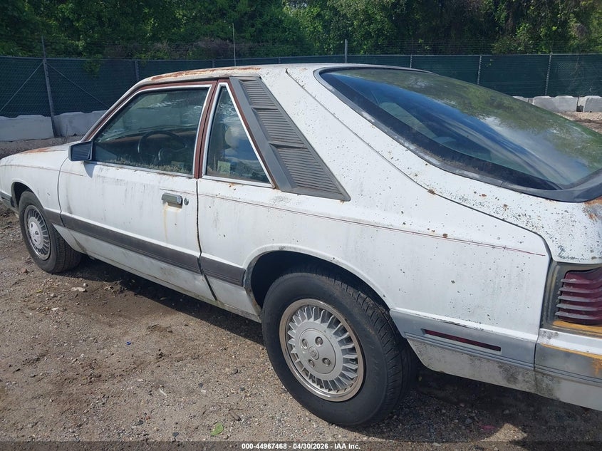 1986 Mercury Capri VIN: 1MEBP79A9GF621090 Lot: 44967468
