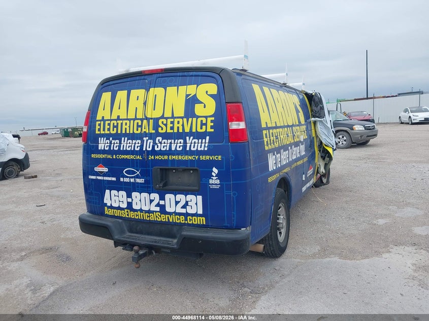 Vin: 1gcwgbfpxl1273791, lot: 45465535, chevrolet express g2500 20204