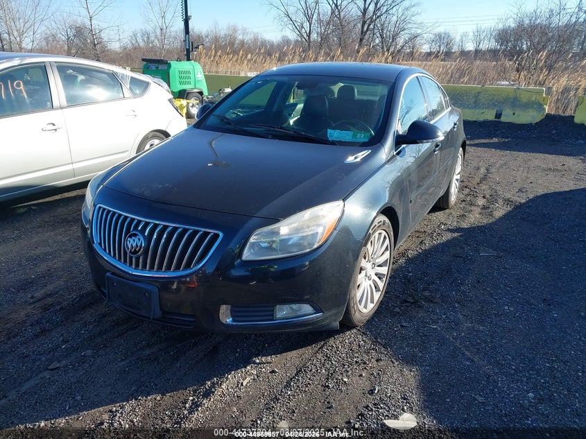 2012 Buick Regal 2.4 black Lot 111044969657 Vin 2G4GR5EKXC9153843