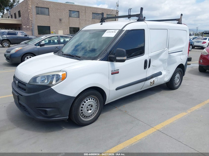 Vin: zfberfab5j6h42221, lot: 45467257, ram promaster city tradesman 20182