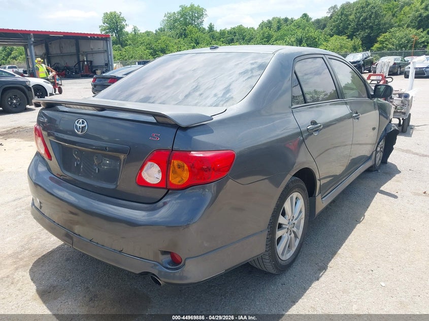 2010 Toyota Corolla 1.8 S Grey Lot 111044969886 Vin 2T1BU4EE2AC504372