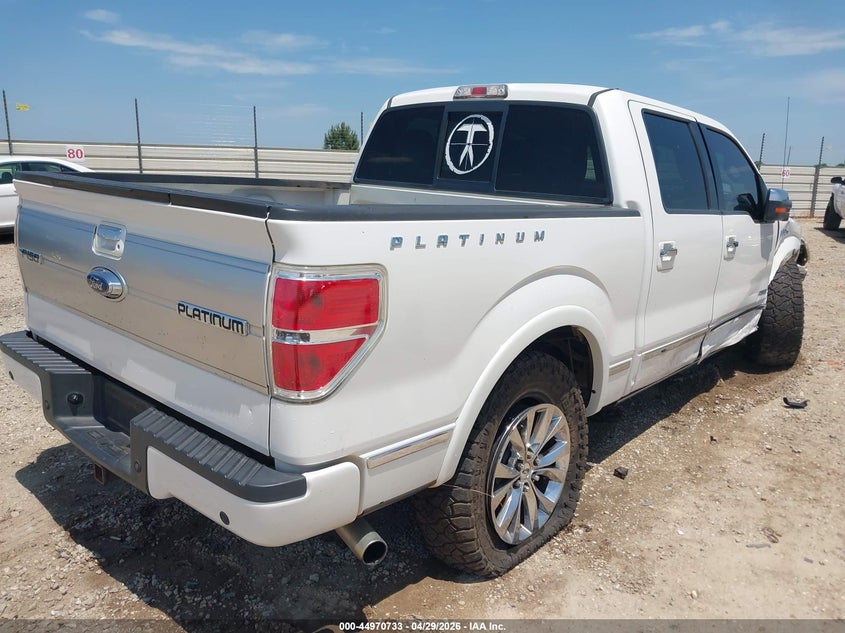 2012 Ford F-150 3.5 Platinum white Lot 111044970733 Vin 1FTFW1ET9CFB79769