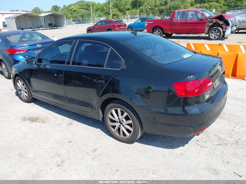 2012 Volkswagen Jetta 2.5 2.5L Se black Lot 111044971649 Vin 3VWDX7AJ2CM413016