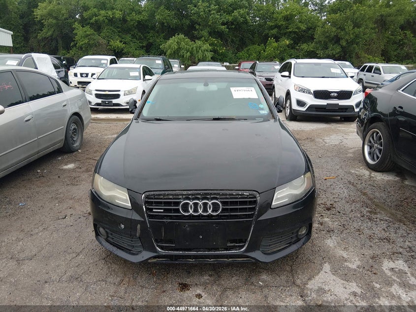 2010 Audi A4 2.0 2.0T Premium black Lot 111044971664 Vin WAUFFAFL7AN003737
