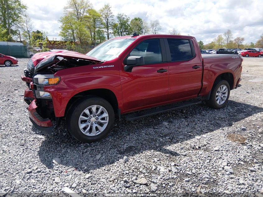 2022 Chevrolet Silverado 1500 Ltd 4wd  Short Bed Custom 3GCPYBEK6NG139890 photo 1