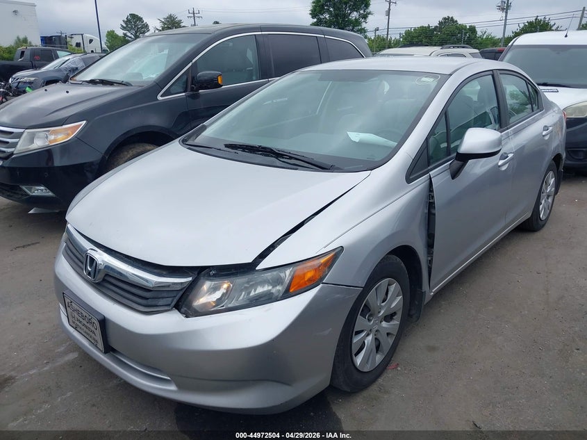 2HGFB2F54CH333709 2012 Honda Civic 1.8 Lx silver