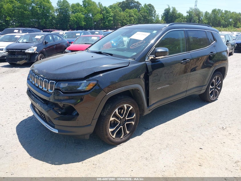 Vin: 3c4njdcb1nt116034, lot: 45470013, jeep compass limited 4x4 20222