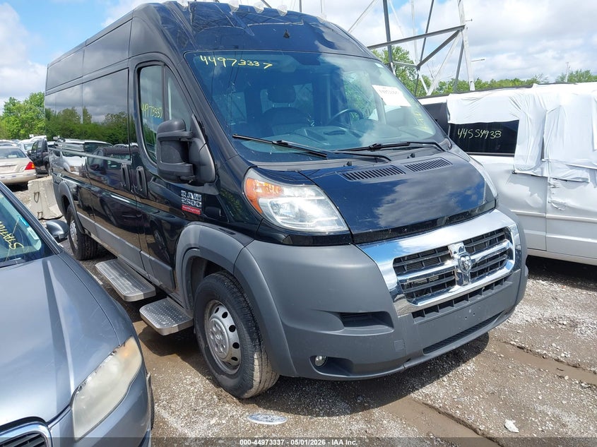 Vin: 3c6trvpg5ge125054, lot: 45470759, ram promaster 2500 window van high roof 20161