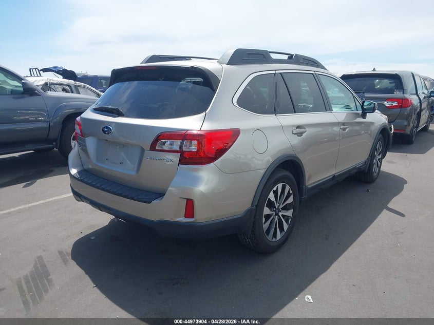 Vin: 4s4bsbnc6f3299644, lot: 45471327, subaru outback 2.5i limited 20154