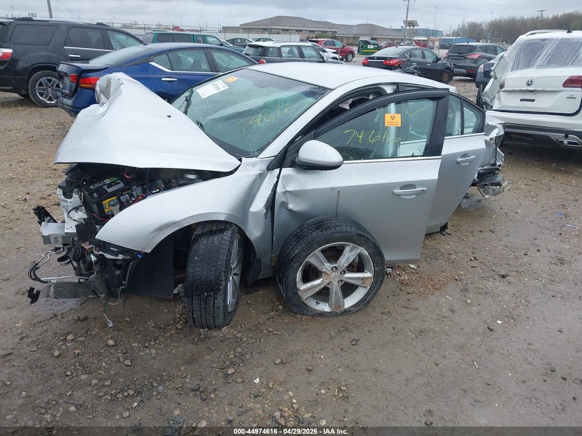 2012 Chevrolet Cruze 1.4 2Lt silver Lot 111044974616 Vin 1G1PG5SCXC7307632
