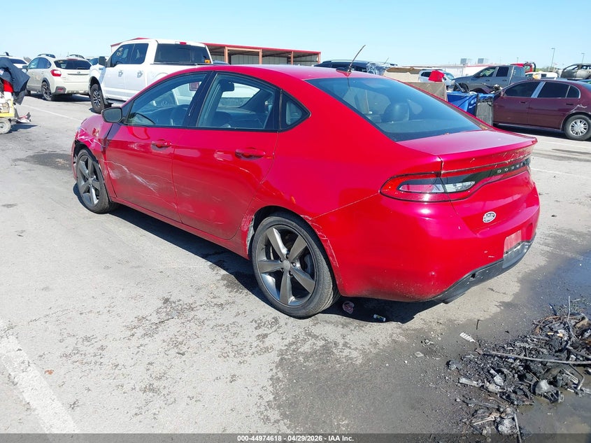 Vin: 1c3cdfeb6gd539020, lot: 45472041, dodge dart gt 20163