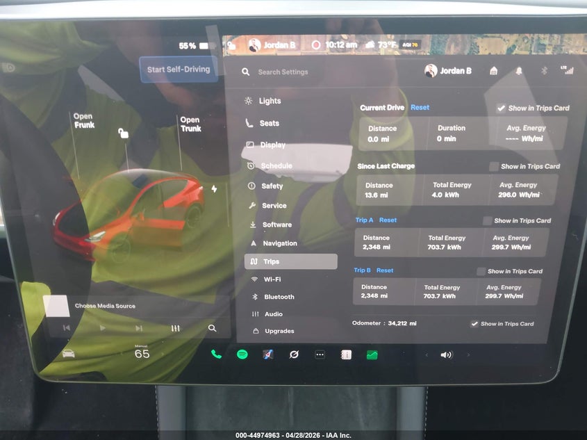 TESLA MODEL Y 2023 VIN 7SAYGDEF4PF845371