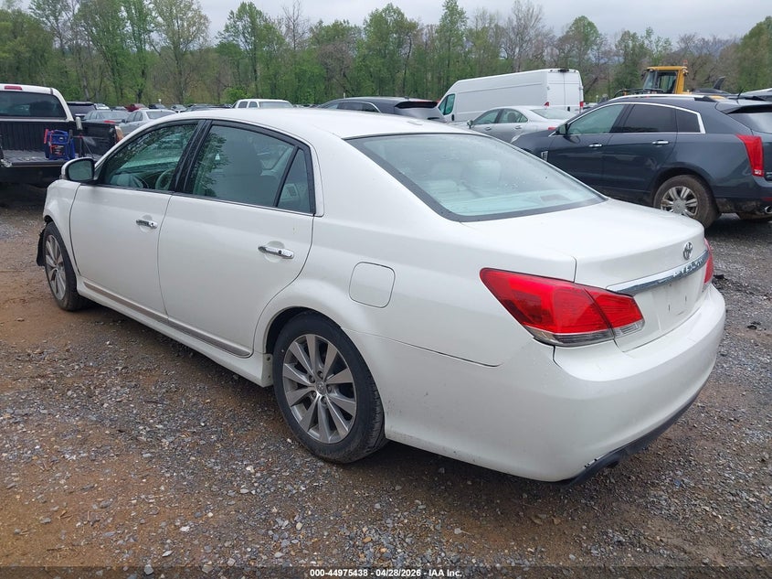 2011 Toyota Avalon 3.5 Limited white Lot 111044975438 Vin 4T1BK3DB2BU415862