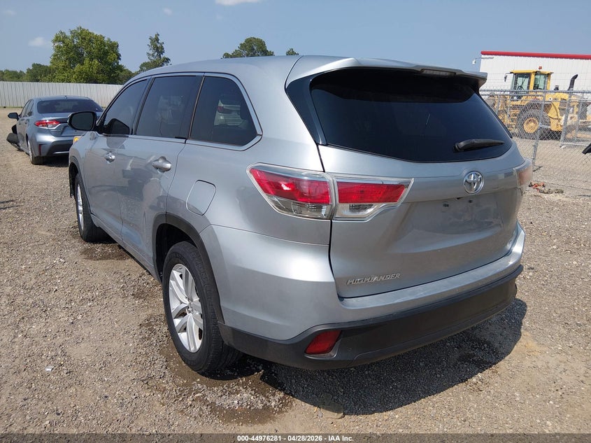 Vin: 5tdzarfh4es006183, lot: 45473704, toyota highlander le 20143