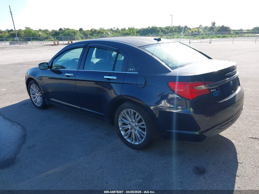 2011 Chrysler 200 3.6 Limited black Lot 111044976287 Vin 1C3BC2FG1BN581955
