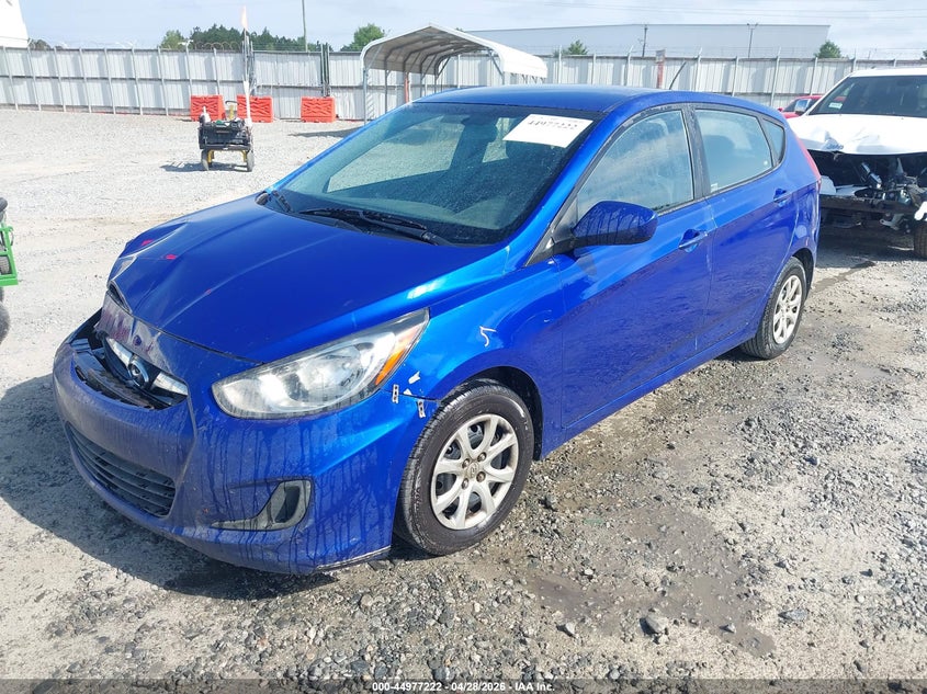2012 Hyundai Accent 1.6 Gs blue Lot 111044977222 Vin KMHCT5AE8CU022347