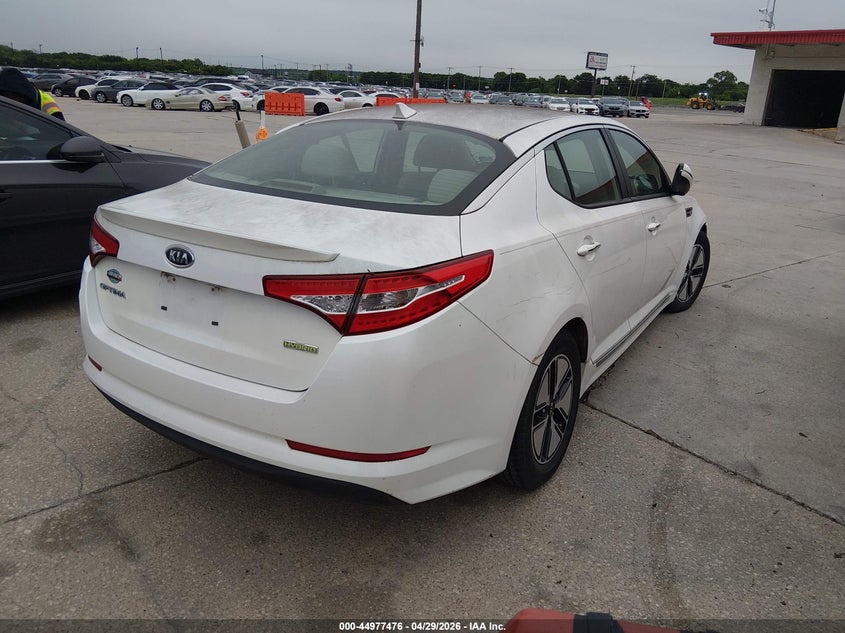 KNAGM4AD4C5013267 2012 Kia Optima 2.4 Hybrid Ex white