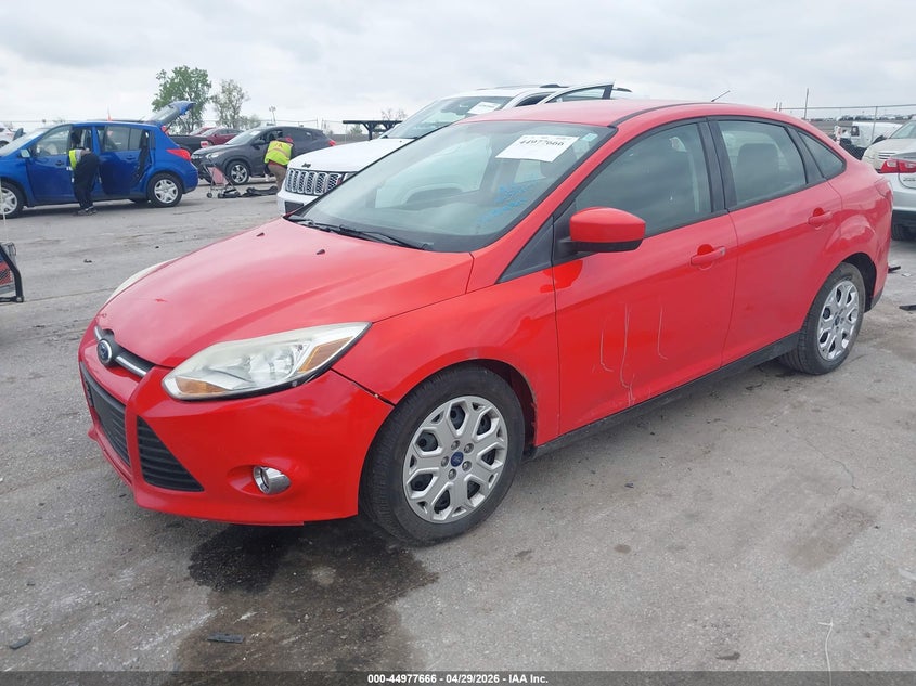2012 Ford Focus 2.0 Se red Lot 111044977666 Vin 1FAHP3F27CL279867