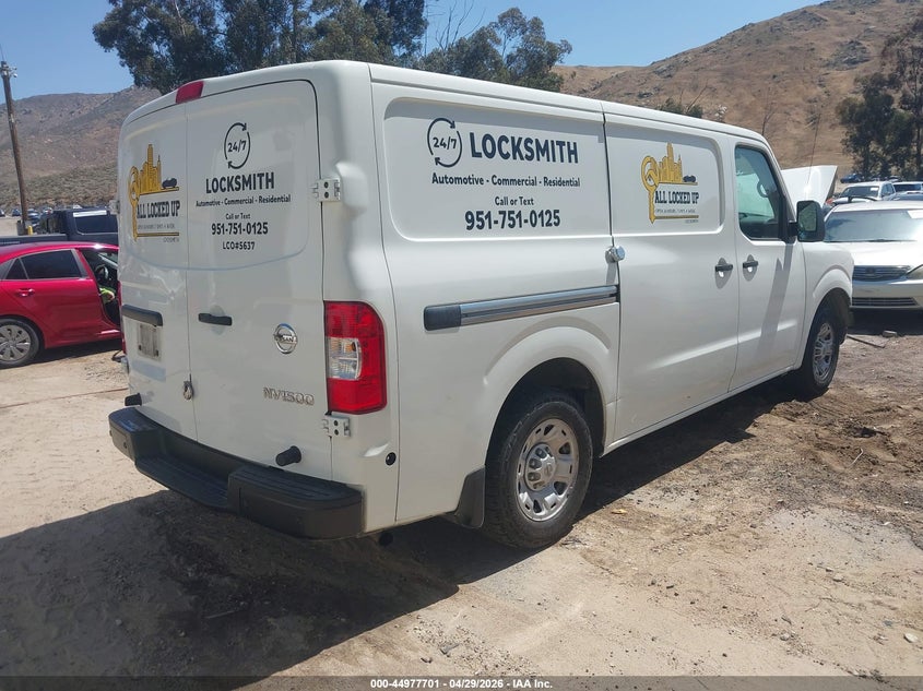 Vin: 1n6bf0kmxmn805016, lot: 45475125, nissan nv cargo nv1500 sv standard roof v6 20214