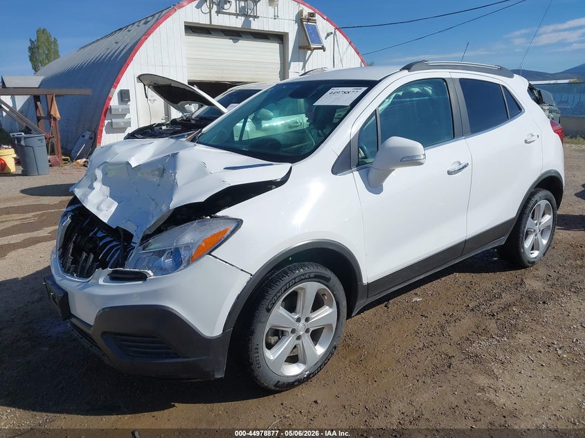 Vin: kl4cjesb1gb725783, lot: 45476301, buick encore 20162