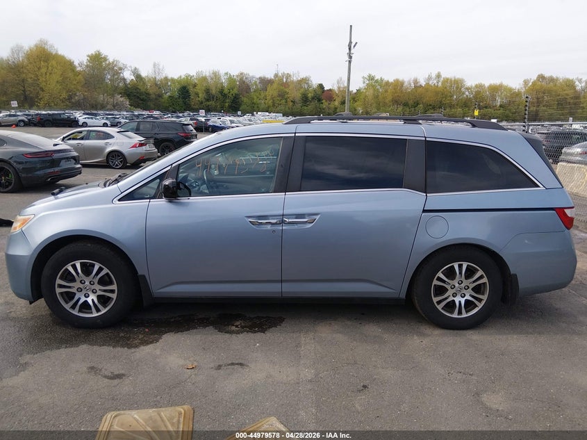 2012 Honda Odyssey 3.5 Ex-L blue Lot 111044979578 Vin 5FNRL5H64CB047266