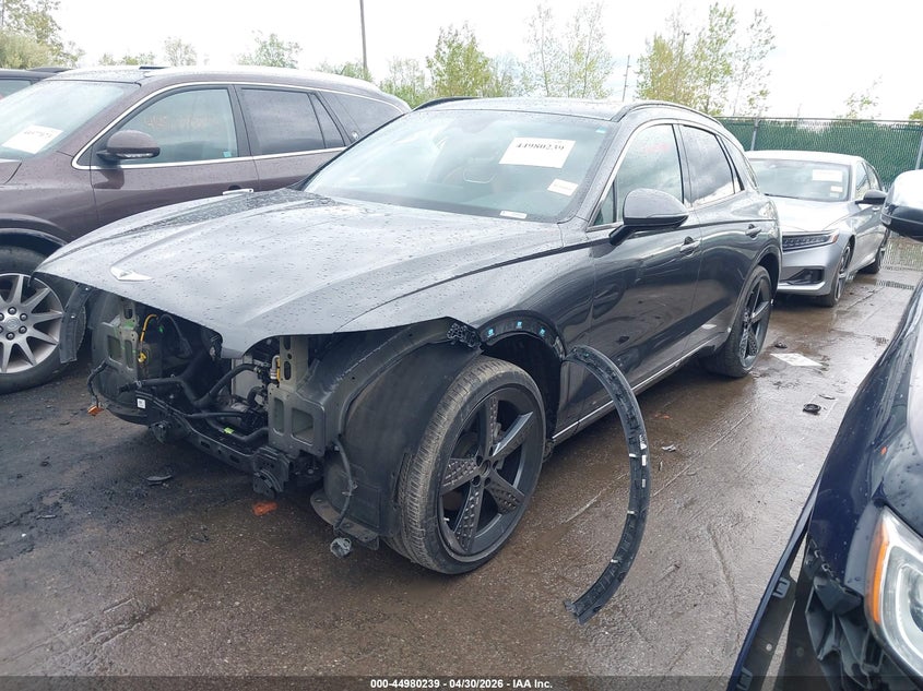 Vin: kmumadtb2nu049670, lot: 45477663, genesis gv70 2.5t awd 20222
