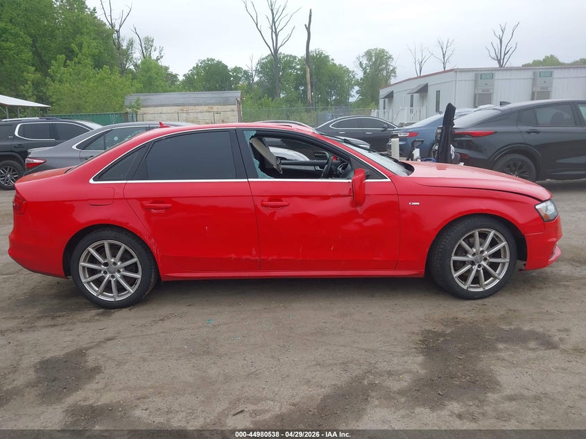 2016 AUDI A4 SEDAN 2.0L I-4 DI, DOHC, VVT, TURBO, 220HP