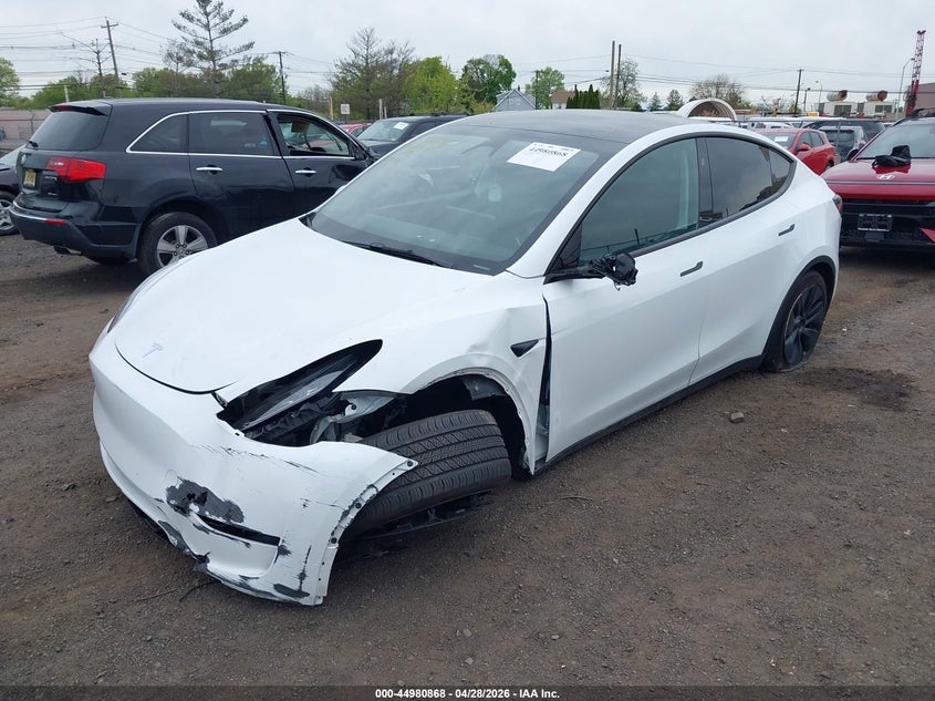 Vin: 7saygdedxsa374010, lot: 45478292, tesla model y long range dual motor rear-wheel drive 20252