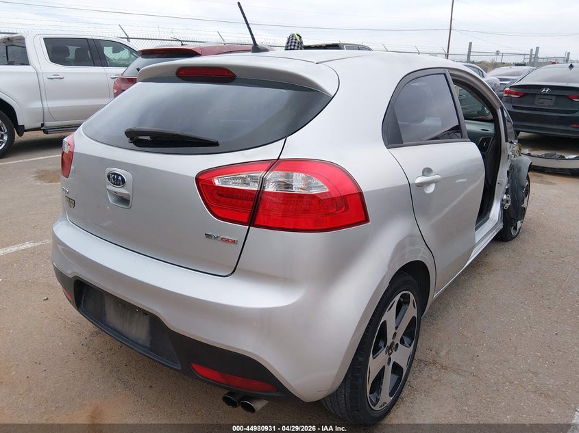 2012 Kia Rio 1.6 5 Sx silver Lot 111044980931 Vin KNADN5A31C6019261