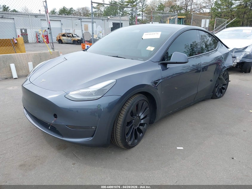 Vin: 7saygdef4pf647213, lot: 45478500, tesla model y performance dual motor all-wheel drive 20232