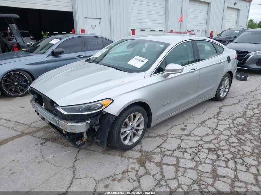 2019 Ford Fusion Hybrid Sel 3FA6P0MU8KR257953 photo 1