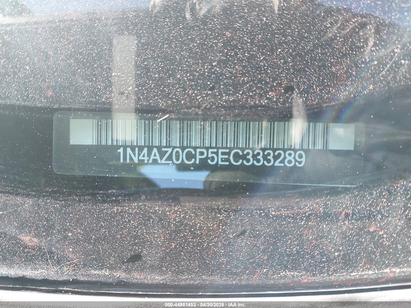 2014 Nissan Leaf S VIN: 1N4AZ0CP5EC333289 Lot: 44981453