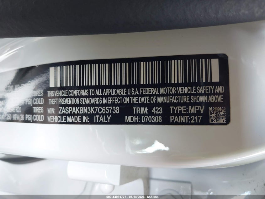 2019 Alfa Romeo Stelvio Ti Sport Awd VIN: ZASPAKBN3K7C65738 Lot: 44981777