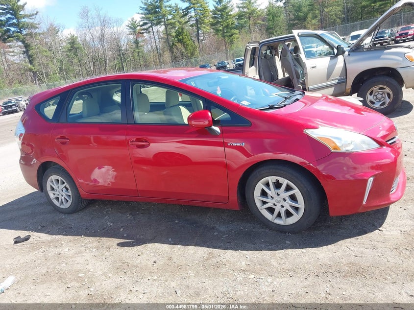 2012 TOYOTA PRIUS V (+) WAGON 1.8L I-4 DOHC, VVT, 98HP