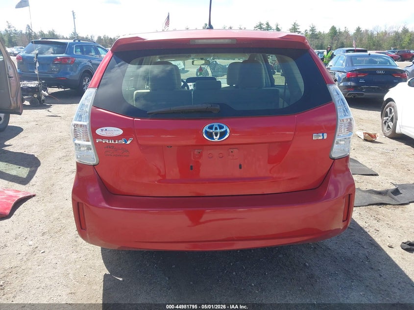 2012 TOYOTA PRIUS V (+) WAGON 1.8L I-4 DOHC, VVT, 98HP