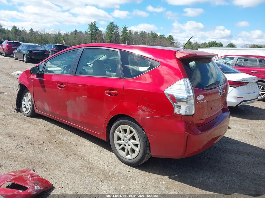 2012 TOYOTA PRIUS V (+) WAGON 1.8L I-4 DOHC, VVT, 98HP