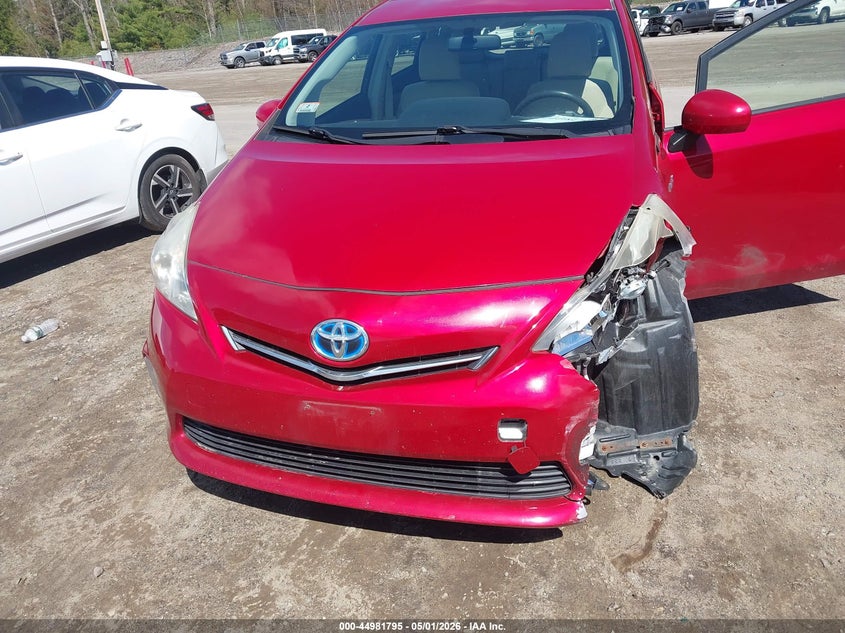 2012 TOYOTA PRIUS V (+) WAGON 1.8L I-4 DOHC, VVT, 98HP