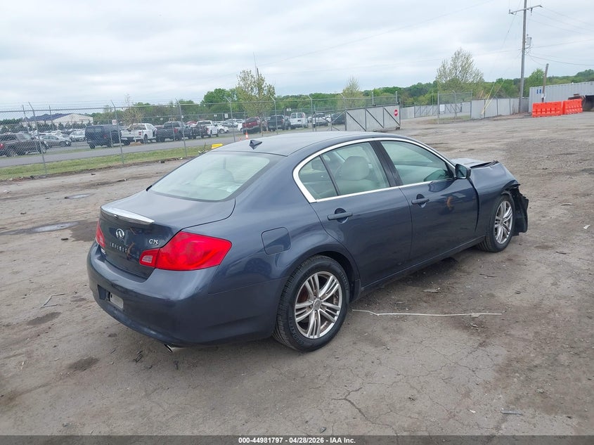 Vin: jn1dv6ap0bm600596, lot: 45479220, infiniti g25 journey 20114